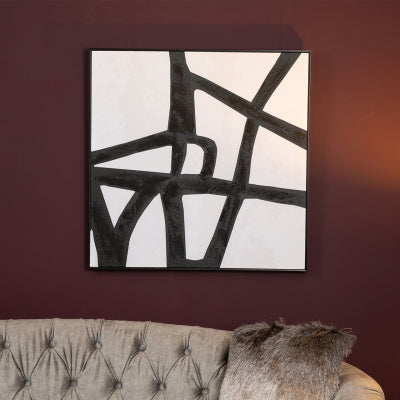 Monochrome Linen Art Square